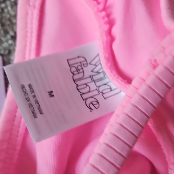 Wild Fable Pink One Piece Swimsuit Cut-Out Design - Picture 9 of 13